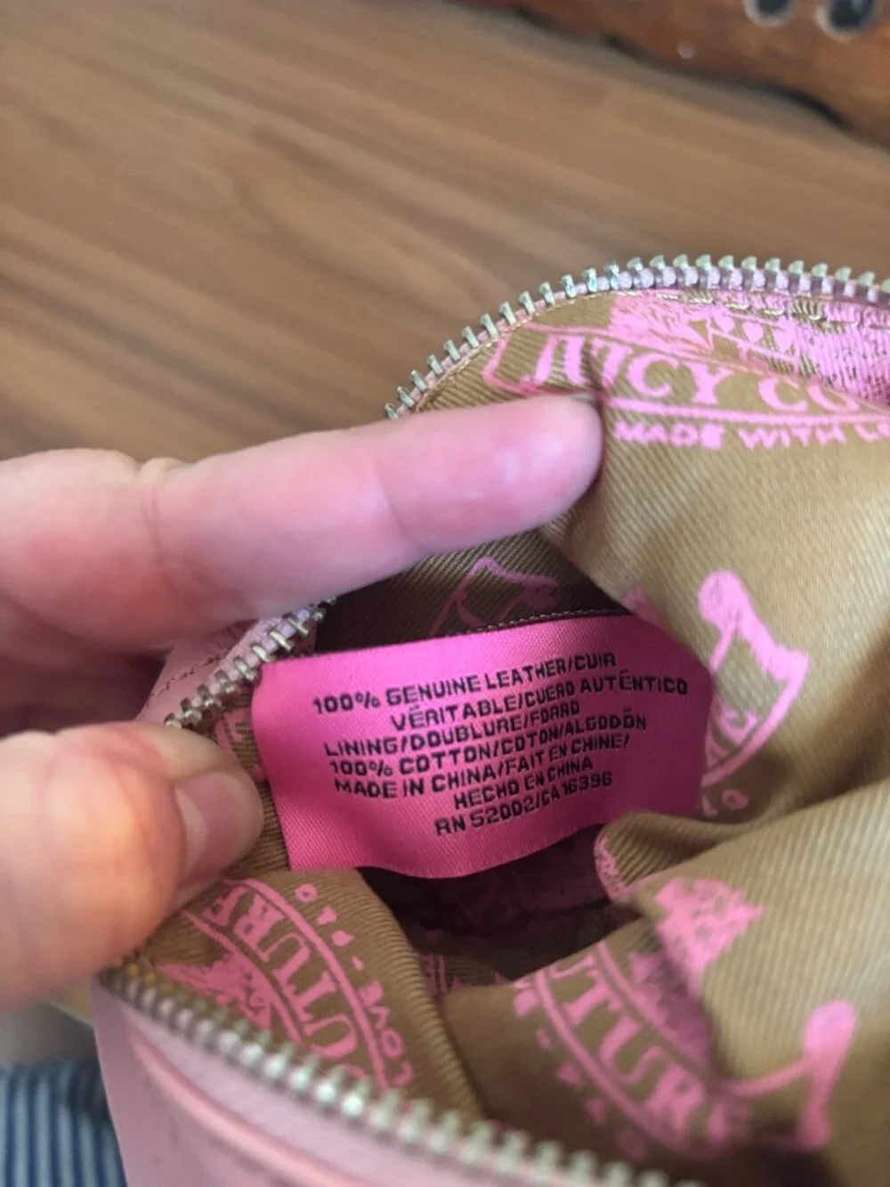 Vintage Juicy Couture Barrel Bag Charm Small Purse Pink Leather Y2K